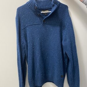 Lucky Brand sweater, sweatshirt, blue knitted sweater, size medium, never used